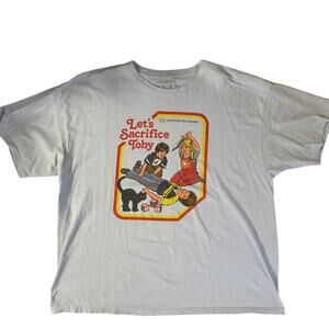 Busted Tees T Shirt Activities for Children Let's Sacrifice Toby 2XL